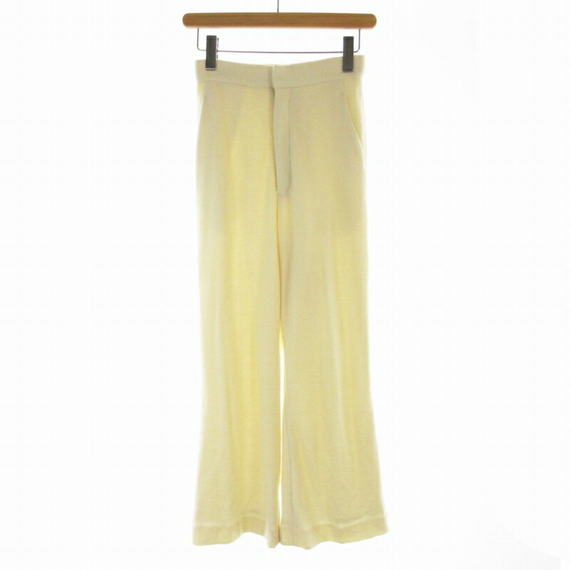 Rakuten - 【中古】シウム SIWEM WOOL FLUFFY FLARE PANTS フレアパンツ フルレングス S ベージュ /RO レディース 【ベクトル 古着】 241212
