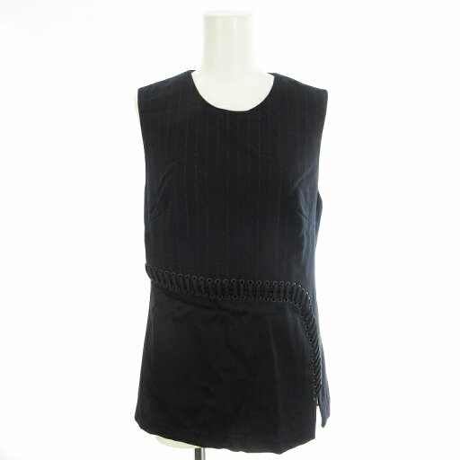 【中古】3.1 フィリップリム 3.1 phillip lim カットソー ストライプ柄 ノースリーブ 切替 ウール 0 XS 紺 ネイビー /MM レディース 【ベクトル 古着】 241217 【中古】3.1 フィリップリム 3.1 phillip lim カットソー ストライプ柄 ノースリーブ 切替 ウール 0 XS 紺 ネイビー /MM レディース 【ベクトル 古着】 241217