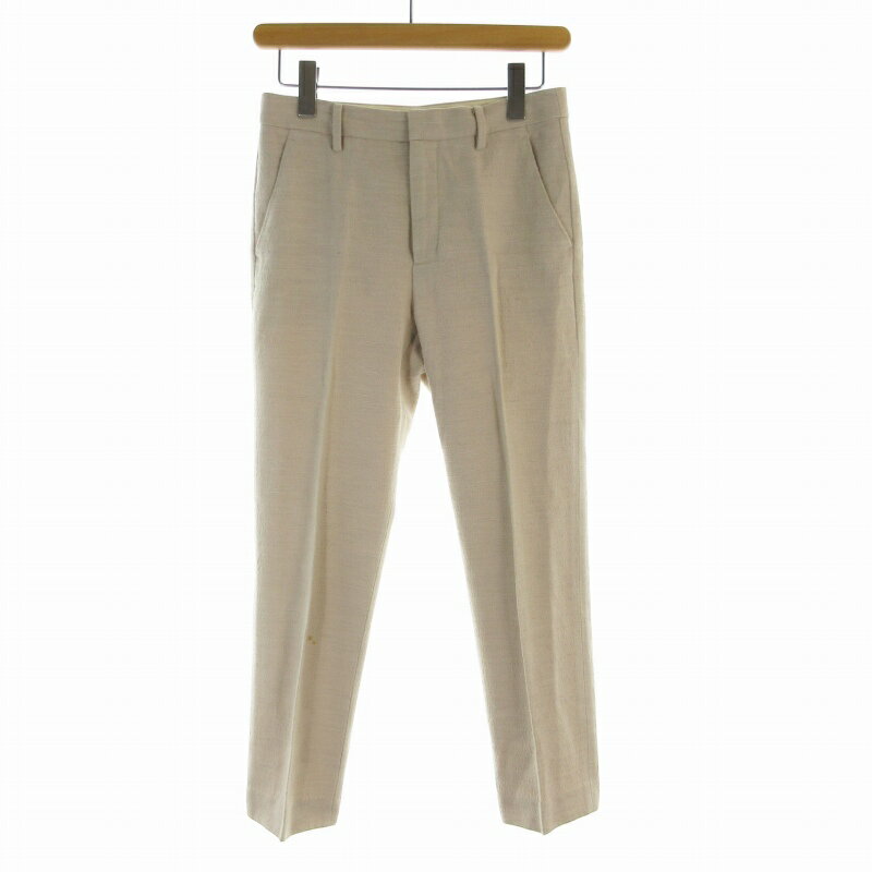 Rakuten - 【中古】ユナイテッドアローズ UNITED ARROWS UBCB スラブ スリムパンツ スラックス センタープレス 36 S アイボリー 1514-299-0503 /RO レディース 【ベクトル 古着】 241216