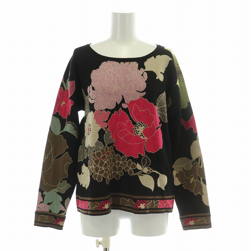 【LEONARD レオナール】￼総柄 ニット 7分袖 38 極美品 ペイズリー 2026年最新】レオナール ニットの人気アイテム - メルカリ