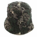 【中古】ミューラル MURRAL Quartz embroidery hat バケットハット 刺繍 ハット F 黒 ブラック /☆G レディース 【ベクトル 古着】 250106