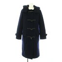 【中古】マリンフランセーズ LA MARINE FRANCAISE 17AW JSダブルビーバー ダッフルコート ロング トグルボタン ウール 紺 ネイビー MFG7811041 /KU ■MA レディース 【ベクトル 古着】 250116(4)
