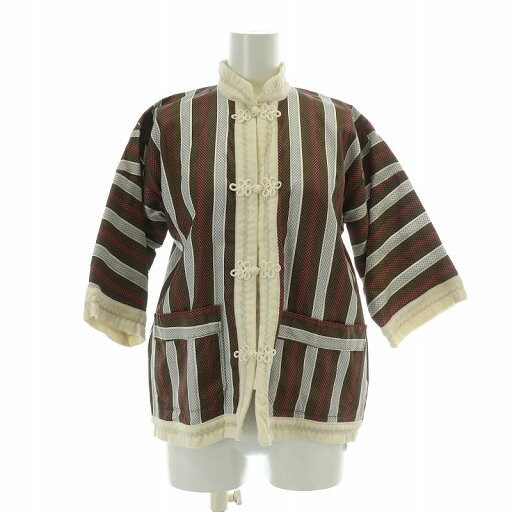 【中古】シティショップ CITYSHOP シャツ ブラウス 五分袖 スタンドカラー 切替 ストライプ柄 F 茶 ブラウン 白 ホワイト ピンク /BB レディース 【ベクトル 古着】 250117 【中古】シティショップ CITYSHOP シャツ ブラウス 五分袖 スタンドカラー 切替 ストライプ柄 F 茶 ブラウン 白 ホワイト ピンク /BB レディース 【ベクトル 古着】 250117