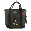 【中古】ルートート rootote タグ付き トートバッグ ミッキー ディズニー 黒 /MM ■OF レディース 【ベクトル 古着】 250122