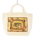 【中古】ミハエルネグリン Michal Negrin ミニトートバッグ ハンドバッグ プリント ラインストーン アイボリー /KH ■OF ■SH レディース ...