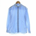 【中古】コロニークロージング COLONY CLOTHING Yシャツ ワイシャツ ストライプ 長袖 XS 青 ブルー /NQ メンズ 【ベクトル 古着】 25...