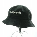 【中古】マークゴンザレス MARK GONZALES ハット バケハ バケットハット 帽子 ロゴ 刺繍 M 黒 ブラック MG15S-E01 /BB ■OF ■...