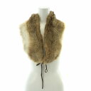 【中古】レアクレマン Lea Clements ティペット ファー ベージュ /BB ■OF レディース 【ベクトル 古着】 250131