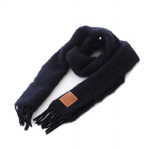 【中古】ロエベ LOEWE マフラー アナグラム モヘヤ 黒 /KH ■OH レディース 【ベクトル 古着】 250210 【中古】ロエベ LOEWE マフラー アナグラム モヘヤ 黒 /KH ■OH レディース 【ベクトル 古着】 250210