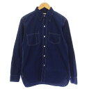 【中古】ウエアハウス WAREHOUSE DUCK DIGGER シャツ 長袖 36 ネイビー /KH メンズ 【ベクトル 古着】 250210(4)