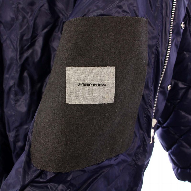 【中古】アンダーカバー UNDERCOVER 12AW サイコカラー期 ダウンジャケット アウター フーディ コヨーテファー 2 パープル J4304-1 /KH メンズ 【ベクトル 古着】 250217