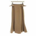 【中古】レッセパッセ LAISSE PASSE タグ付き フレアスカート ミモレ ロング ベルト 36 ピンクベージュ 37231-1-41300 /RO レディース 【ベクトル 古着】 250213(4)