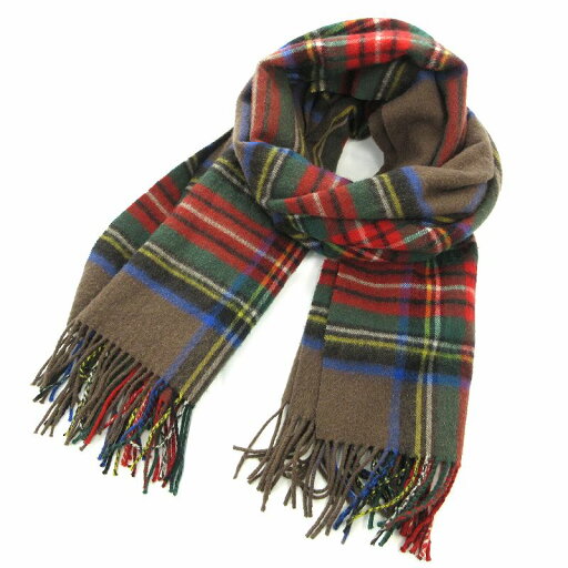 【中古】ツイードミル TWEEDMILL マフラー ストール 大判 チェック柄 ウール フリンジ マルチカラー イギリス製 /EA レディース 【ベクトル 古着】 250228 【中古】ツイードミル TWEEDMILL マフラー ストール 大判 チェック柄 ウール フリンジ マルチカラー イギリス製 /EA レディース 【ベクトル 古着】 250228