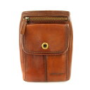 【中古】ロ オム プレッセ LO HOMME PRESSE ショルダーバッグ レザー 茶 /MM メンズ 【ベクトル 古着】 250324