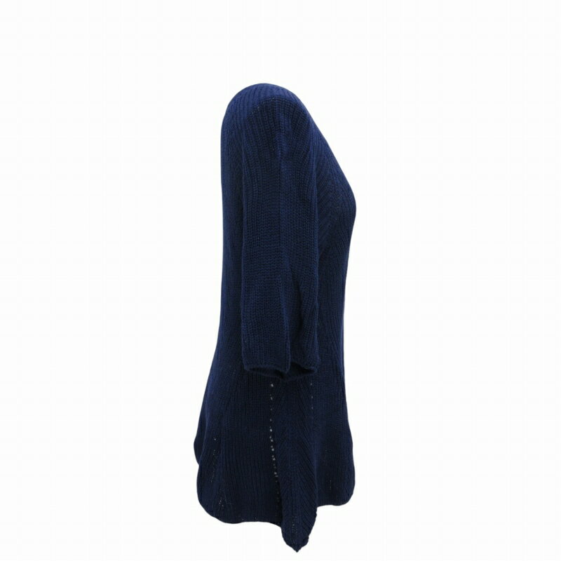 【中古】スピック&スパン Spick&Span チュニック カットソー ニット 半袖 紺 ネイビー /KH ■PN ■SU レディース 【ベクトル 古着】 250404