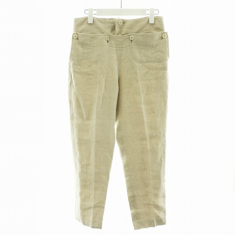 šۥϥ HYKE 23SS LINEN MARINE CROPPED PANTS ѥ ͥ  3 L ١ 231-13...
