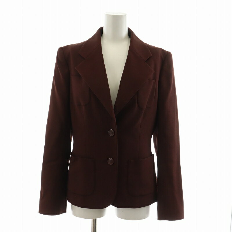 【中古】バル バイ ヴェレンティノガラヴァーニ VAL by VALENTINO GARAVANI テーラードジャケット シングル 9 ブラウン JKVWHA0011 /NQ レディース 【ベクトル 古着】 250406