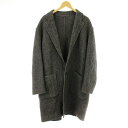 【中古】B&Y ユナイテッドアローズ BEAUTY&YOUTH ビューティー&ユース リバー メルトン バルーンコート チェスターコート アウター L グレー 1 1225-105-9469 /MM メンズ 【ベクトル 古着】 250406