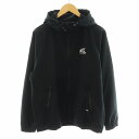 【中古】バックチャンネル BACK CHANNEL パーカー ジップアップ OUTDOORロゴ M 黒 ブラック /AN33 メンズ 【ベクトル 古着】 250402(4)