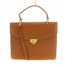 【中古】未使用品 ルドルフヴァレンチノ Rudolph Valentino 2WAY ハンドバッグ ワンハンドル ショルダーバッグ ターンロック式 レザー バイ...