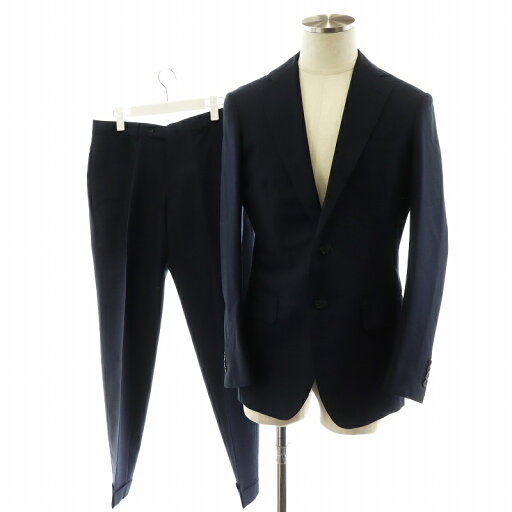 【中古】ジルサンダー JIL SANDER 17SS スーツ セットアップ テーラードジャケット シングル パンツ スラックス ストレッチ S 紺 ネイビー KKJMHM0016 KKJMHM0017 /AN40 メンズ 【ベクトル 古着】 250403 【中古】ジルサンダー JIL SANDER 17SS スーツ セットアップ テーラードジャケット シングル パンツ スラックス ストレッチ S 紺 ネイビー KKJMHM0016 KKJMHM0017 /AN40 メンズ 【ベクトル 古着】 250403