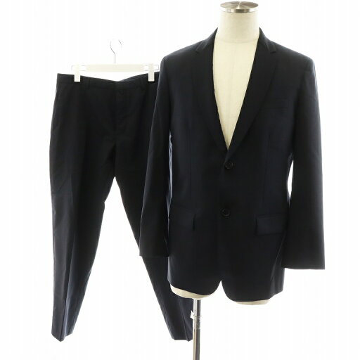 【中古】ジルサンダー JIL SANDER 15AW スーツ セットアップ テーラードジャケット シングル パンツ スラックス ウール 48 黒 ブラック SRJMLM0001 /AN41 メンズ 【ベクトル 古着】 250403 【中古】ジルサンダー JIL SANDER 15AW スーツ セットアップ テーラードジャケット シングル パンツ スラックス ウール 48 黒 ブラック SRJMLM0001 /AN41 メンズ 【ベクトル 古着】 250403