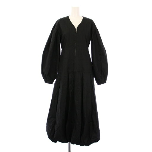 【中古】クラネ CLANE 23AW FRONT ZIP BALLOON ONEPIECE フロントジップバルーンワンピース ミモレ ロング 長袖 Vネック 1 黒 ブラック 15112-5132 /BB レディース 【ベクトル 古着】 250409 【中古】クラネ CLANE 23AW FRONT ZIP BALLOON ONEPIECE フロントジップバルーンワンピース ミモレ ロング 長袖 Vネック 1 黒 ブラック 15112-5132 /BB レディース 【ベクトル 古着】 250409