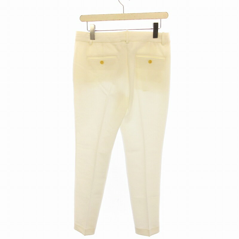 【中古】セオリー Theory テーパードパンツ センタープレス 4 白 ホワイト 01-6106423 /EE レディース 【ベクトル 古着】 250411