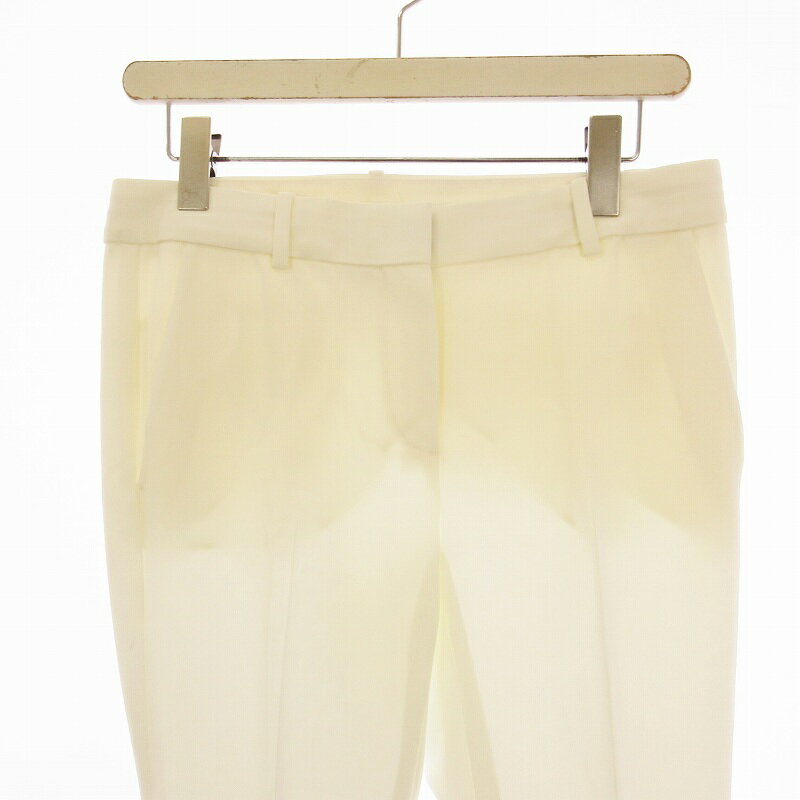 【中古】セオリー Theory テーパードパンツ センタープレス 4 白 ホワイト 01-6106423 /EE レディース 【ベクトル 古着】 250411