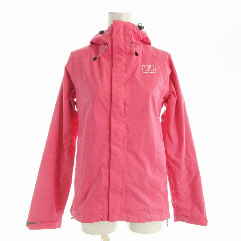 【中古】ヘリーハンセン HELLY HANSEN マウンテンパーカー ジャケット ジップアップ ナイロン M ピンク HOE11001 /EE レディース 【ベクトル 古着】 250428