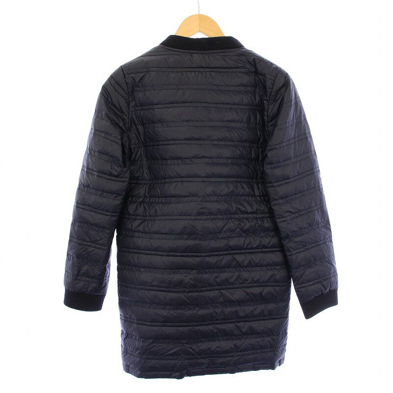 【中古】ロンハーマン Ron Herman ダウンジャケット アウター ミドル丈 Vネック ナイロン ウール XS 紺 ネイビー /BB メンズ 【ベクトル 古着】 250422