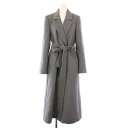 【中古】スナイデル SNIDEL 24AW ベルテッドレディコート チェスターコート アウター ロング丈 ウール ベルト 1 グレー SWFC245047 /BB レディース 【ベクトル 古着】 250427(4)