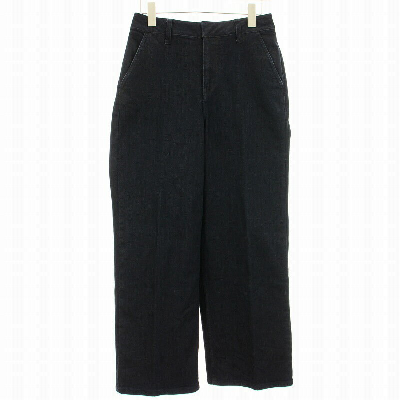 【中古】セオリーリュクス theory luxe 23AW WASHED 13 LERRA 3306900 デニムパンツ ジーンズ ワイド クロップド ジップフライ 36 インディゴブルー /KU レディース 【ベクトル 古着】 25042...