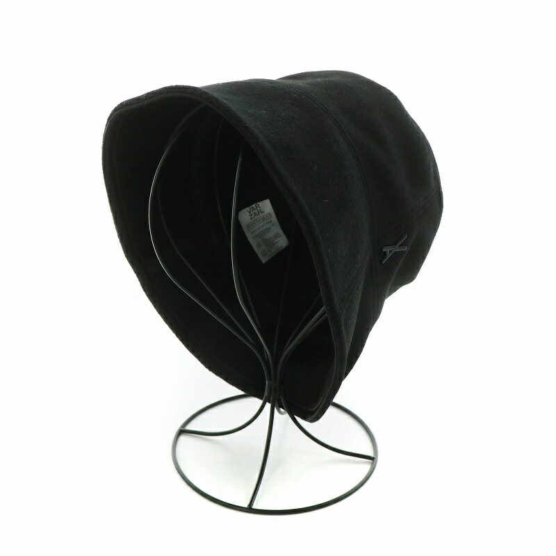 【中古】バザール VARZAR Stud drop over fit bucket hat バケットハット バケハ 帽子 F ブラック /NQ 【ベクトル 古着】 250427