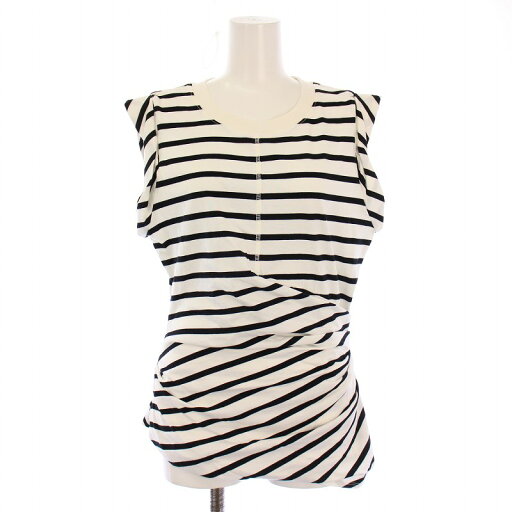 【中古】3.1 フィリップリム 3.1 phillip lim 24SS Twisted Stripe Tank ツイストストライプタンク カットソー クルーネック ノースリーブ ストレッチ S 黒 ブラック 白 ホワイト S242-10000PJS /BB レディース 【ベクトル 古着】 250424 【中古】3.1 フィリップリム 3.1 phillip lim 24SS Twisted Stripe Tank ツイストストライプタンク カットソー クルーネック ノースリーブ ストレッチ S 黒 ブラック 白 ホワイト S242-10000PJS /BB レディース 【ベクトル 古着】 250424