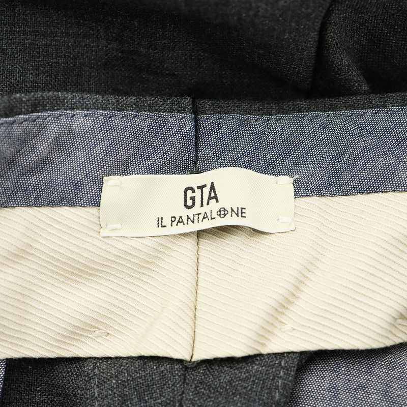 【中古】ジーティーアー GTA SERGIO パンツ スラックス ジッパーフライ ウール 52 グレー /AN48 メンズ 【ベクトル 古着】 250428