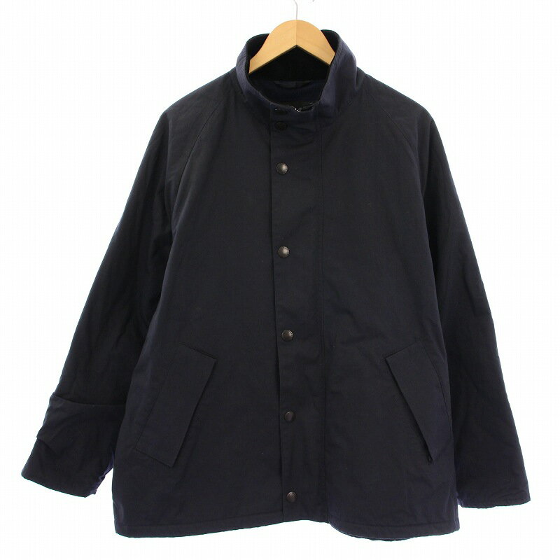 【中古】バブアー Barbour 23AW ONLY ARK別注 Transport Standcollar スタンドカラージャケット アウター 40 紺 ネイビー 232MCAS075 /BB メンズ 【ベクトル 古着】 250425