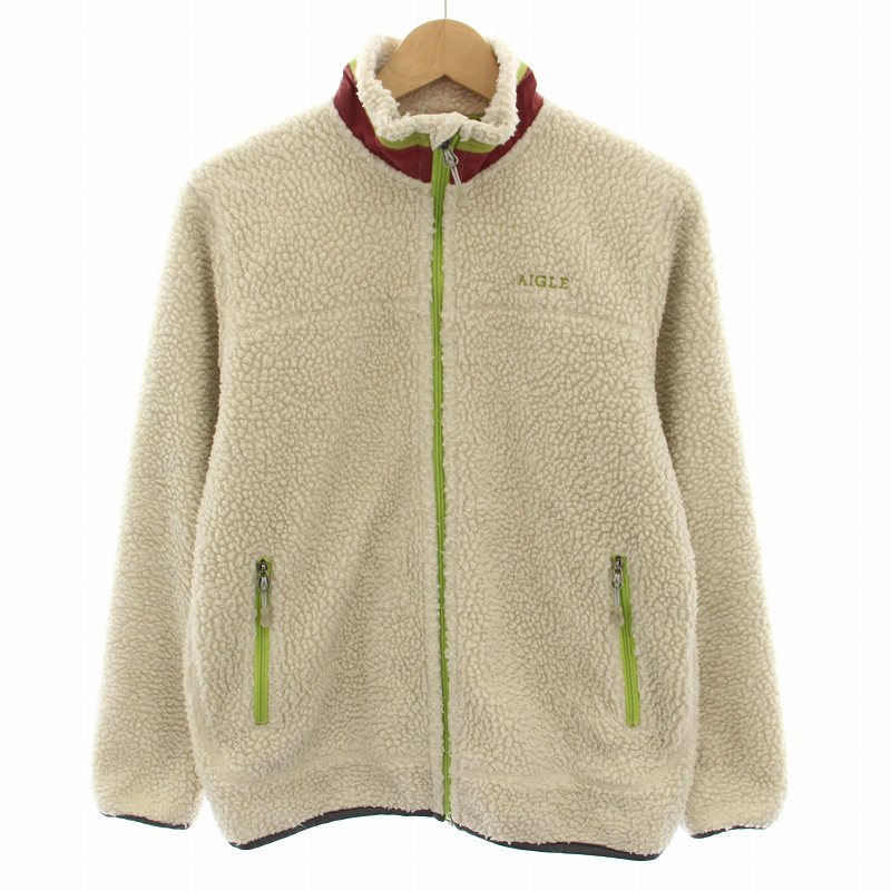 【中古】エーグル AIGLE フリースボアジャケット アウター S ライトベージュ 8502-27250 /YT メンズ 【ベクトル 古着】 250428