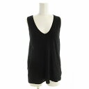 【中古】ティーバイアレキサンダーワン T by Alexanderwang タンクトップ カットソー ノースリーブ XS 黒 ブラック ■MA /EE レディース 【ベクトル 古着】 250502