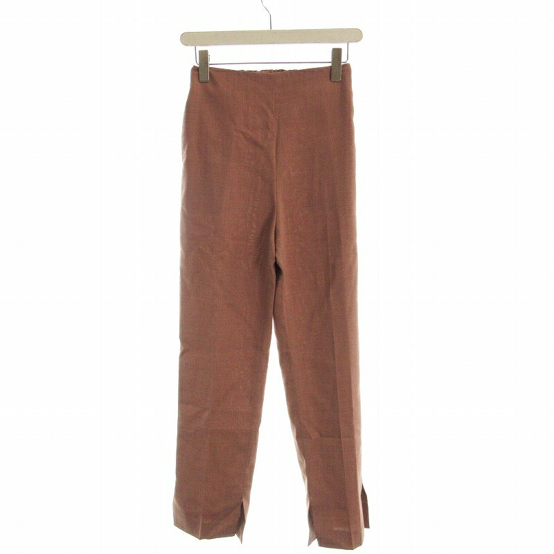【中古】リムアーク rim.ark Hem slit hw PT テーパードパンツ スラックス 36 ピンク 460FAL31-0300 /EE レディース 【ベクトル 古着】 250508