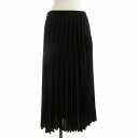 【中古】ドレステリア DRESSTERIOR プリーツスカート ロング 36 黒 ブラック 085-75047 /EE レディース 【ベクトル 古着】 2505...