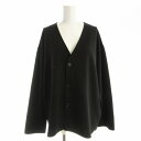 【中古】アーバンリサーチ URBAN RESEARCH ITEMS ドライタッチカーディガン 長袖 M 黒 ブラック IT46 11B019 /EE レディース...