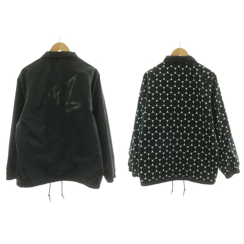 【中古】マシス MASSES COACH JACKET D コーチジャケット ブルゾン リバーシブル アウター ドット M ブラック ホワイト /NQ メンズ 【ベクトル 古着】 250514