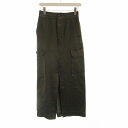 【中古】ダブルスタンダードクロージング ダブスタ DOUBLE STANDARD CLOTHING ワークスカート タイト マキシ ロング 38 カーキ /RO レディース 【ベクトル 古着】 250531(4)