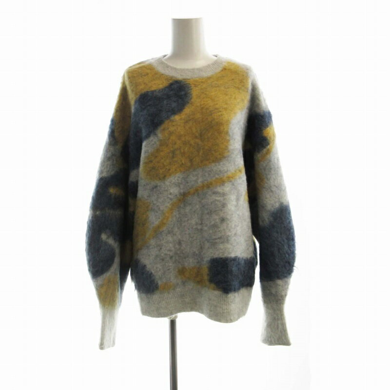 【中古】アングリッド UNGRID 23AW シャギージャカードニット セーター プルオーバー 総柄 長袖 F マルチカラー /RO メンズ 【ベクトル 古着】 250520