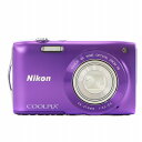 【中古】ニコン Nikon クールピクス COOLPIX コンパクトデジタルカメラ デジカメ 紫 パープル S3300 /AN15 メンズ レディース 【ベクト...