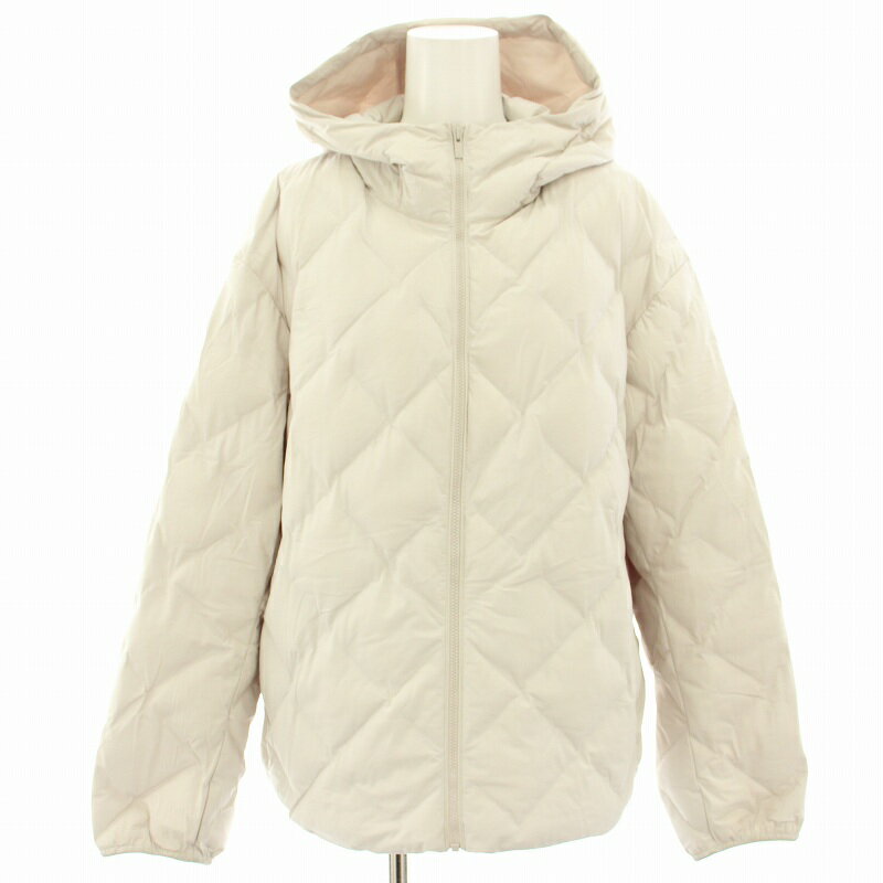 【中古】ユニクロ UNIQLO パフテックパーカ マウンテンパーカー 中綿ジャケット ジップアップ ナイロン L アイボリー 211-469871 /HN レディース 【ベクトル 古着】 250725のサムネイル