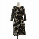 【中古】スチェッソ SUTSESO ワンピース ミモレ ロング 花柄 長袖 40 マルチカラー AF033-59307 /RO レディース 【ベクトル 古着】 ...