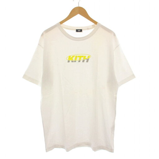 【中古】キスニューヨークシティ KITH NYC Tシャツ カットソー コットン ロゴプリント 半袖 L 白 /YM メンズ 【ベクトル 古着】 250602 【中古】キスニューヨークシティ KITH NYC Tシャツ カットソー コットン ロゴプリント 半袖 L 白 /YM メンズ 【ベクトル 古着】 250602