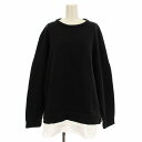 【中古】エンフォルド ENFOLD CUT AND SEWN スウェット 300EA280-2670 トレーナー 裏起毛 レイヤード 長袖 38 ネイビー 紺 ...